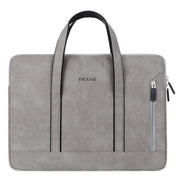 Q5 PU Water-resistant and Wear-resistant Laptop Liner Bag, Size: 13 / 13.3 inch(Light Gray)