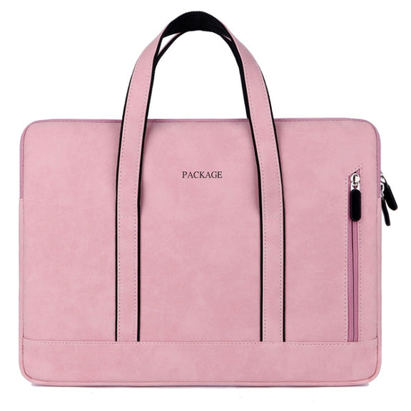 Q5 PU Water-resistant and Wear-resistant Laptop Liner Bag, Size: 14 / 14.6 inch(Pink)
