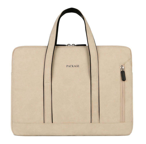 Q5 PU Water-resistant and Wear-resistant Laptop Liner Bag, Size: 14 / 14.6 inch(Khaki)