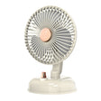 F10 Portable Quiet Desktop Retro Moving Head USB Fan(Milk White) - Electric Fans by PMC TechLife | Online Shopping South Africa | PMC TechLife | Buy Now Pay Later Mobicred