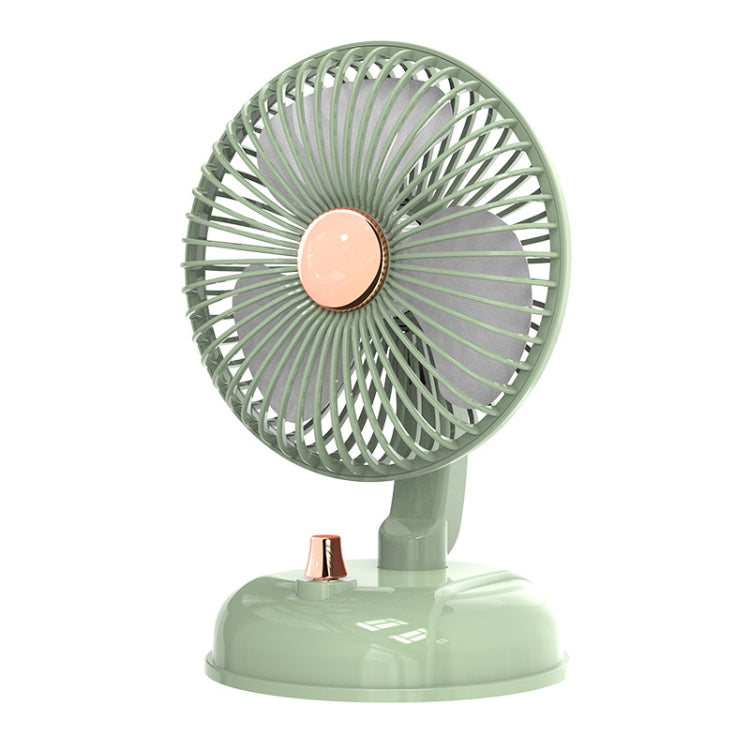 F10 Portable Quiet Desktop Retro Moving Head USB Fan(Bean Green)