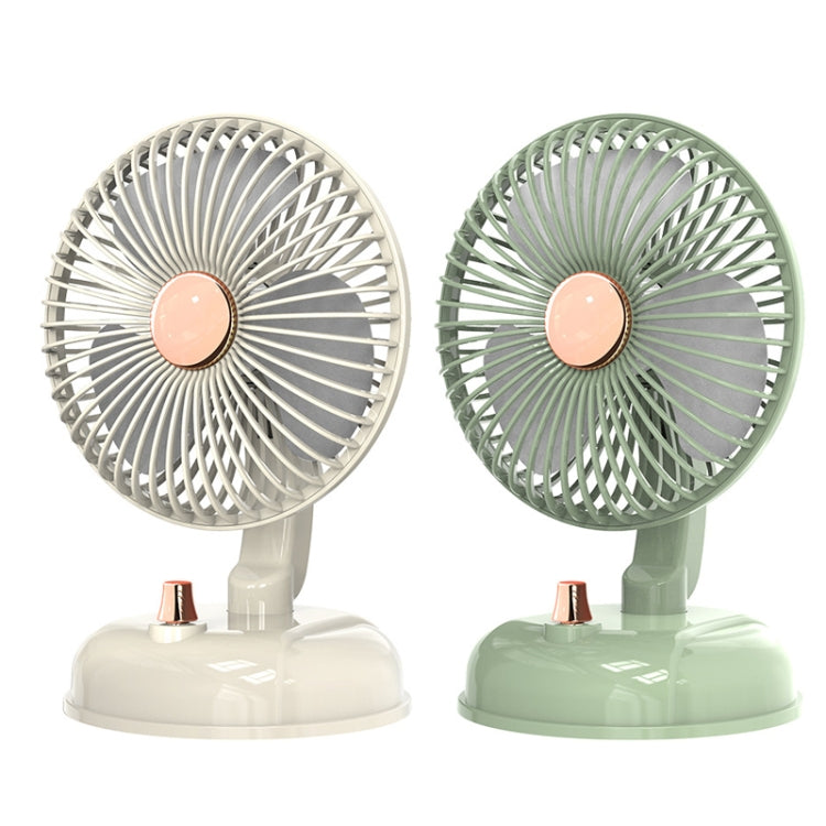 F10 Portable Quiet Desktop Retro Moving Head USB Fan(Bean Green)