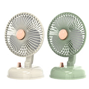 F10 Portable Quiet Desktop Retro Moving Head USB Fan(Bean Green)