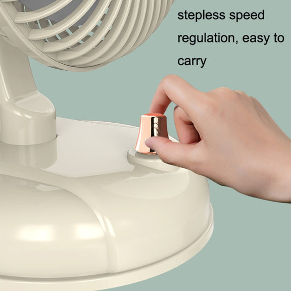 F10 Portable Quiet Desktop Retro Moving Head USB Fan(Bean Green)