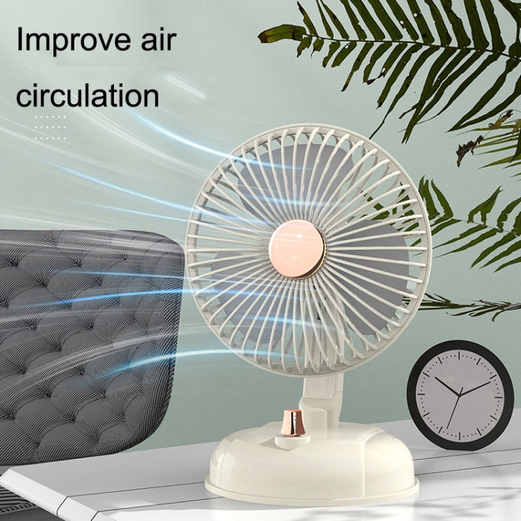 F10 Portable Quiet Desktop Retro Moving Head USB Fan(Bean Green)