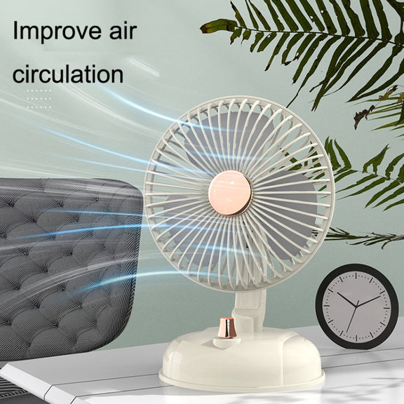F10 Portable Quiet Desktop Retro Moving Head USB Fan(Bean Green)