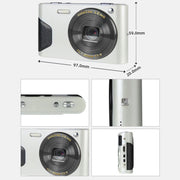 C8 4K  2.7-inch LCD Screen HD Digital Camera Retro Camera,Version: 30W Standard Version  White
