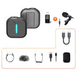 Outdoor Professional Noise-cancelling Wireless Lavalier Microphone Type-C+Apple Adapter+External Microphone - Microphone by elebest | Online Shopping South Africa | PMC TechLife | Buy Now Pay Later Mobicred