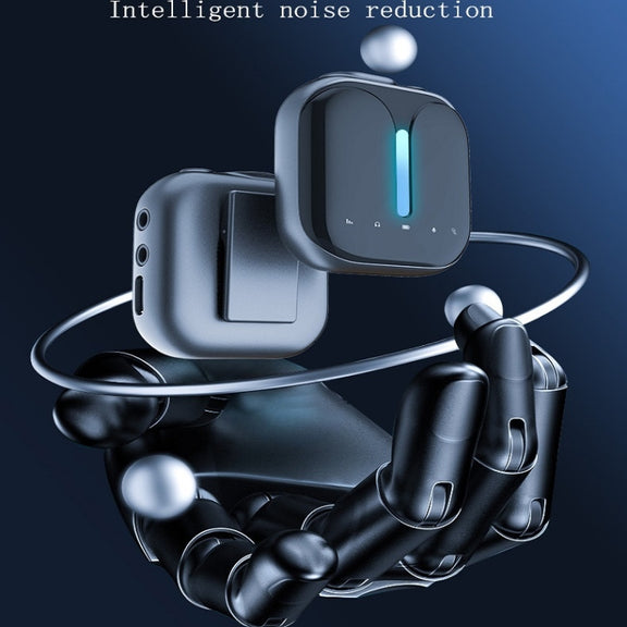 Outdoor Professional Noise-cancelling Wireless Lavalier Microphone Type-C+Apple Adapter+External Microphone