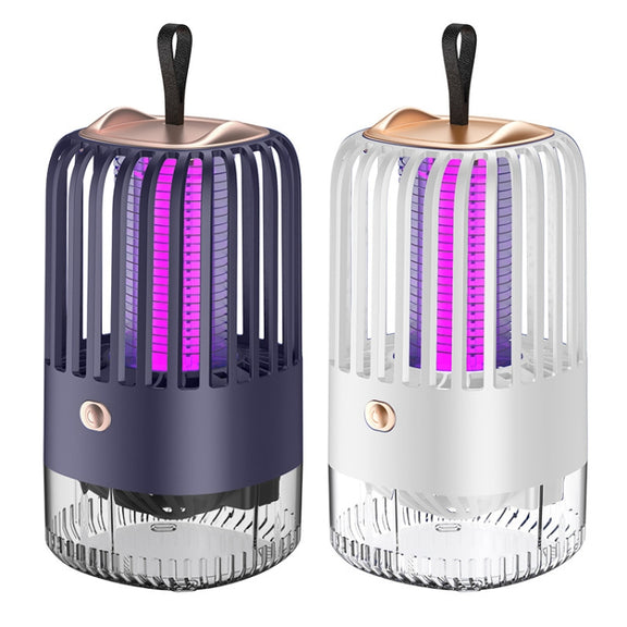 BG-005 Cage Shock Inhalation USB Mute Mosquito Repellent, Style: Dircet Charging Model(White)