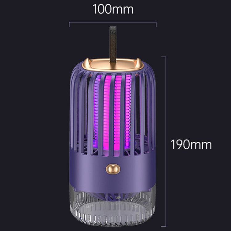 BG-005 Cage Shock Inhalation USB Mute Mosquito Repellent, Style: Dircet Charging Model(White)
