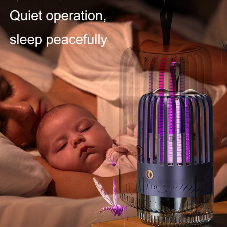 BG-005 Cage Shock Inhalation USB Mute Mosquito Repellent, Style: Dircet Charging Model(White)