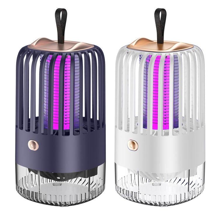 BG-005 Cage Shock Inhalation USB Mute Mosquito Repellent, Style: Charging Model(White)