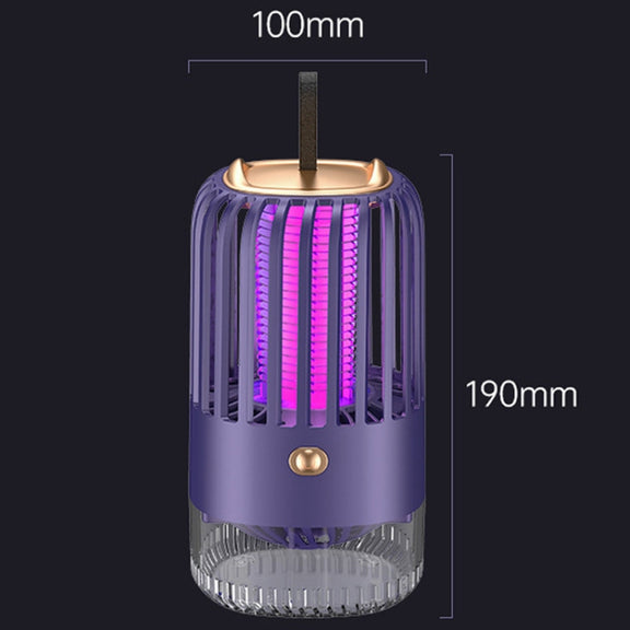 BG-005 Cage Shock Inhalation USB Mute Mosquito Repellent, Style: Charging Model(White)