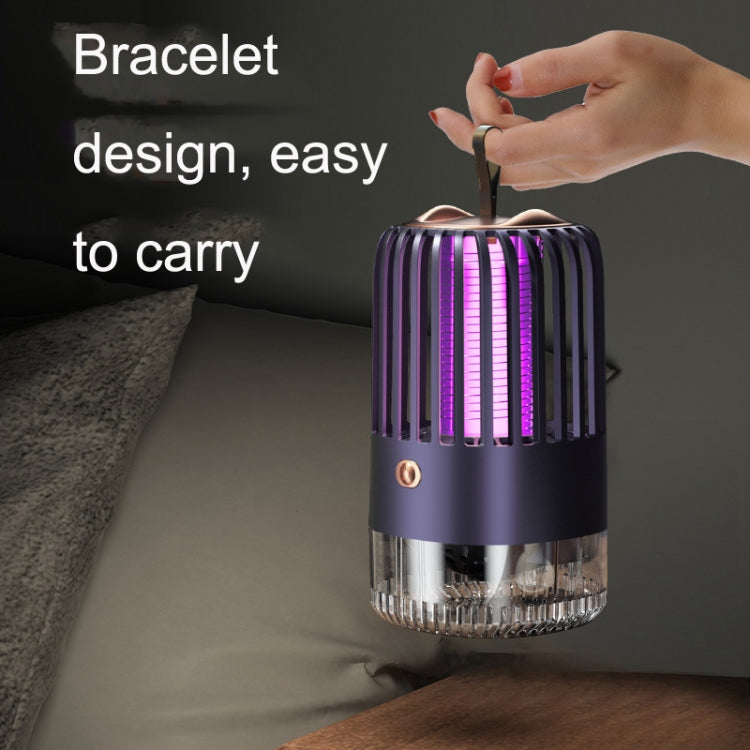 BG-005 Cage Shock Inhalation USB Mute Mosquito Repellent, Style: Charging Model(White)