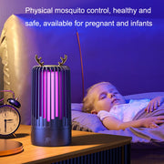 Household Photocatalyst Mosquito Killer Interior USB Mute Shock Mosquito Lamp(Gemstone Blue)
