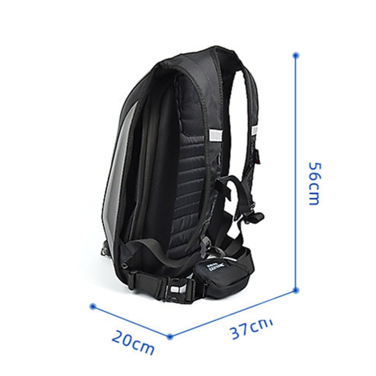 MOTOCENTRIC 11-MC-0077 Motorcycle EVA Turtle Shell Shape Riding Backpack(Blue)