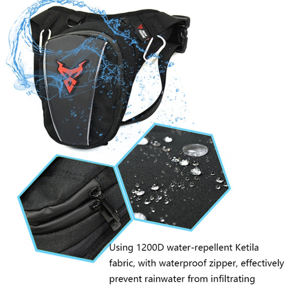 MOTOCENTRIC 11-MC-0105 Motorcycle Riding Leg Bag Waist Bag(Gray)