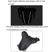 MOTOCENTRIC 11-MC-0105 Motorcycle Riding Leg Bag Waist Bag(Red)