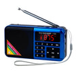 Bluetooth Card Radio Digital FM Player, Specifications: Y-509FM (No Solar Panel)(Blue) - Radio Player by PMC TechLife | Online Shopping South Africa | PMC TechLife | Buy Now Pay Later Mobicred