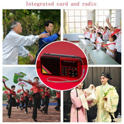 Bluetooth Card Radio Digital FM Player, Specifications: Y-509FM (No Solar Panel)(Gold)