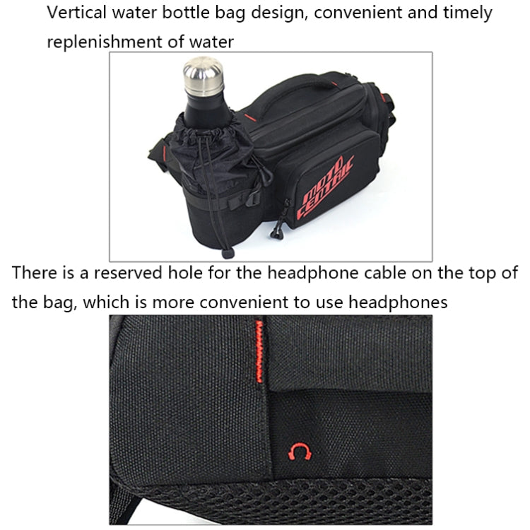 MOTOCENTRIC 11-MC-0112 Multifunctional Motorcycle Riding Messenger Waist Bag(Blue)