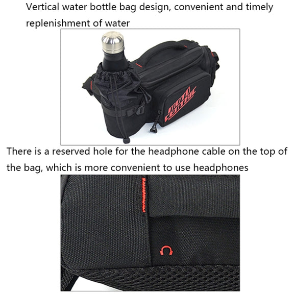 MOTOCENTRIC 11-MC-0112 Multifunctional Motorcycle Riding Messenger Waist Bag(Reflective)