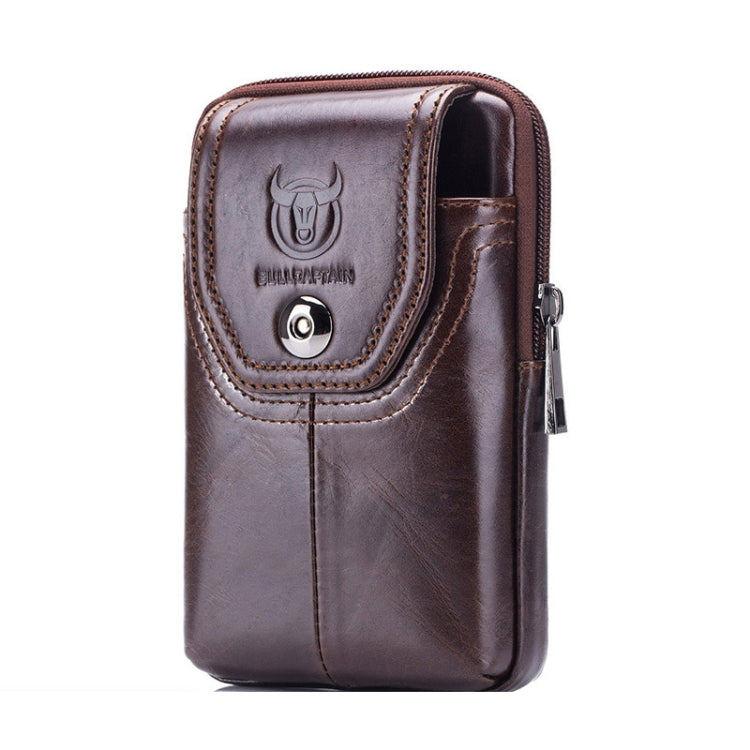 BULL CAPTAIN  Leather Multifunctional Waist Bag For Men(Brown-05)