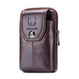 BULL CAPTAIN  Leather Multifunctional Waist Bag For Men(Brown-05) - free shipping - PMC TechLife - Order now!