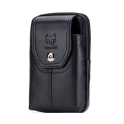 BULL CAPTAIN  Leather Multifunctional Waist Bag For Men(Black-05)