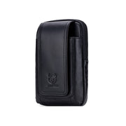 BULL CAPTAIN  Leather Multifunctional Waist Bag For Men(Black-10)