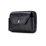 BULL CAPTAIN  Leather Multifunctional Waist Bag For Men(Black-04)