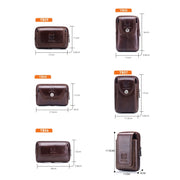 BULL CAPTAIN  Leather Multifunctional Waist Bag For Men(Black-10)