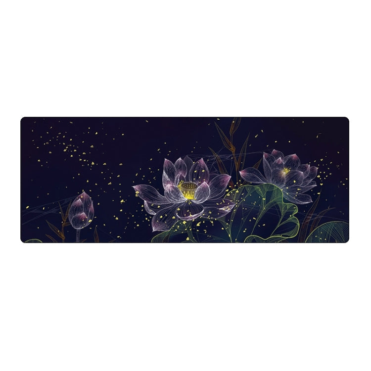 400x900x5mm Locked Large Desk Mouse Pad(2 Lotus)