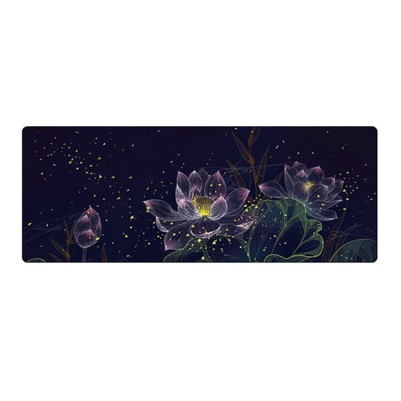 400x900x5mm Locked Large Desk Mouse Pad(2 Lotus)