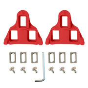 1pair Bicycle Pinch Group Combination Screw Highway Car Riding Shoes Bicycle Lock Tablet(Red)
