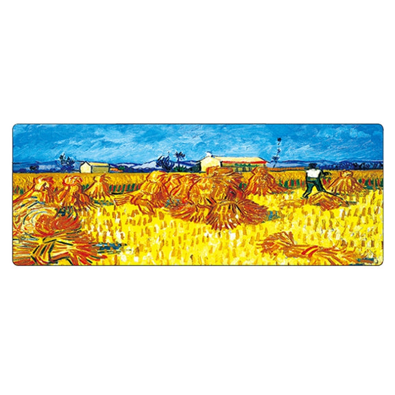 400x900x4mm Locked Am002 Large Oil Painting Desk Rubber Mouse Pad(Scarecrow)