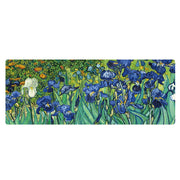 400x900x4mm Locked Am002 Large Oil Painting Desk Rubber Mouse Pad(Iris)