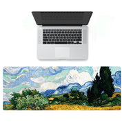 400x900x4mm Locked Am002 Large Oil Painting Desk Rubber Mouse Pad(Starry Sky)