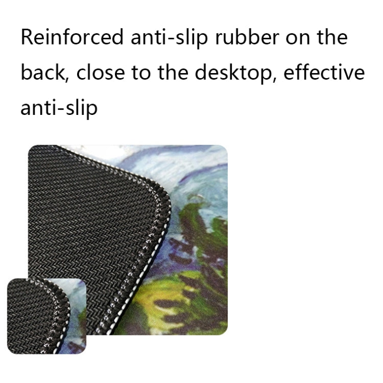 400x900x5mm Locked Am002 Large Oil Painting Desk Rubber Mouse Pad(Cypress)