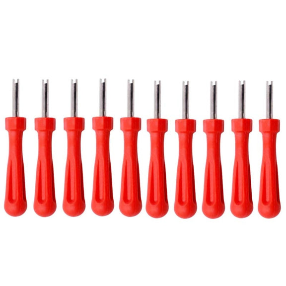 10 PCS Car Tire Electric Vehicle Valve Cap Bicycle Valve Core Switch, Style: Single Head Short