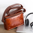 BULL CAPTAIN Leather Shoulder Messenger Bag For Men(Brown) - free shipping - PMC TechLife - Order now!