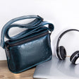 BULL CAPTAIN Leather Shoulder Messenger Bag For Men(Smog Blue) - free shipping - PMC TechLife - Order now!