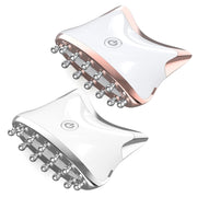SM-2102 EMS Color Light Meridian Dredging Scraping Massager(White Silver)