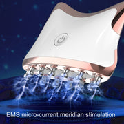 SM-2102 EMS Color Light Meridian Dredging Scraping Massager(White Silver)