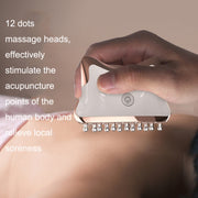 SM-2102 EMS Color Light Meridian Dredging Scraping Massager(White Gold)