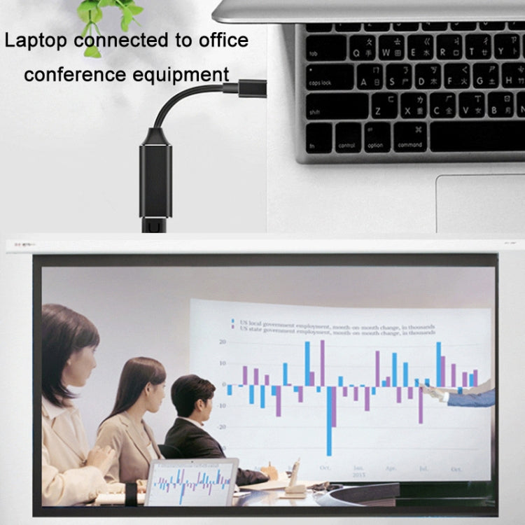 TYPE-C USB3.1 to HDMI HD 4K Converter(Silver)