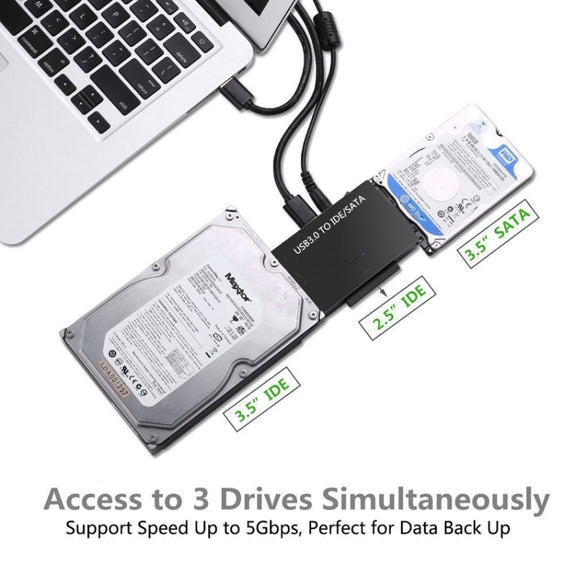 USB3.0 To SATA / IDE Easy Drive Cable External Hard Disk Adapter, Specification: AU  Plug