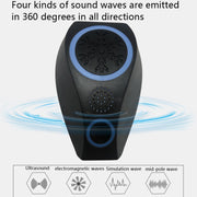Snowflake Ultrasonic Mosquito Repellent Mouse Repellent, Specification: EU Plug(Black)