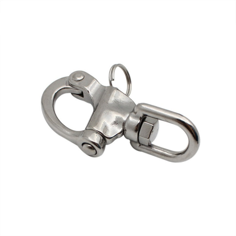Yachting Sailing Stainless Steel Coil Type Rotary Spring Shackle, Specification: 87mm